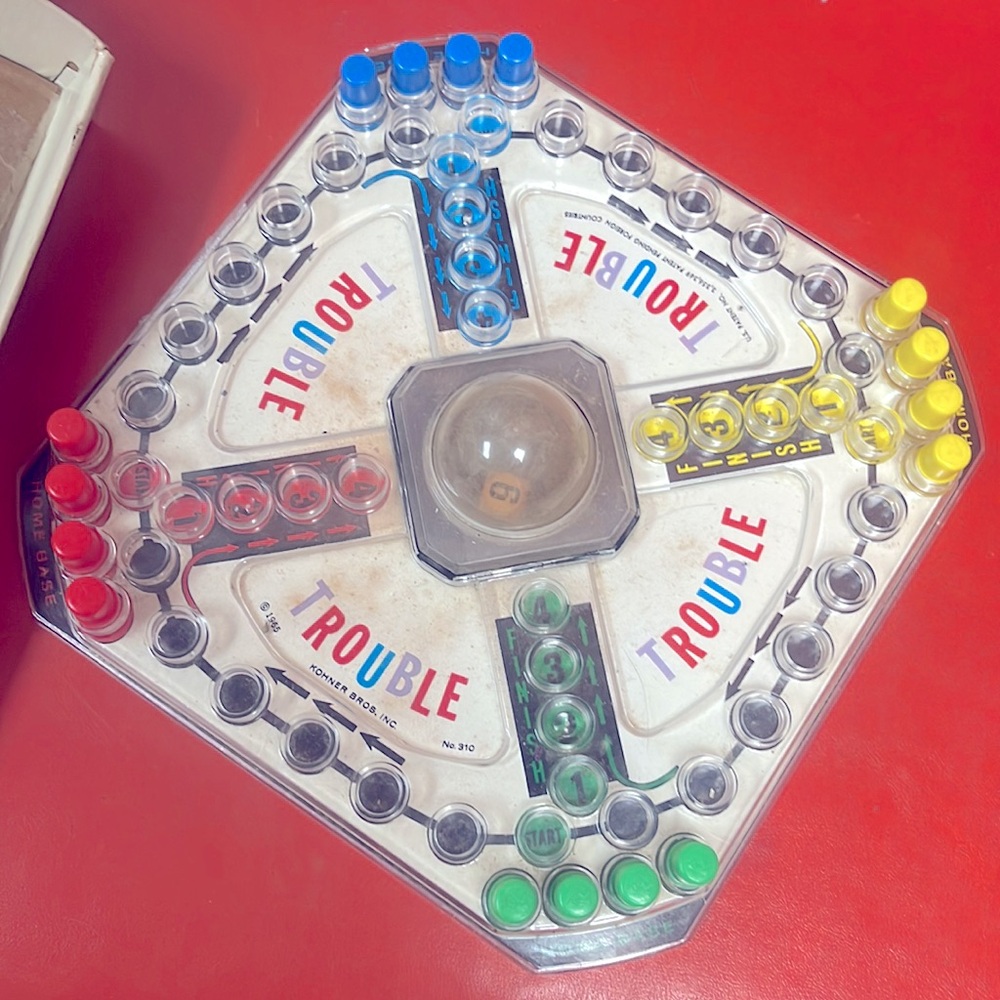 1965 Trouble Vintage Board Game